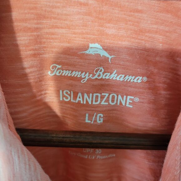 Tommy Bahama Island Zone Polo Shirt Mens Size L UPF 30 Short Sleeve Made in Peru - Picture 3 of 11